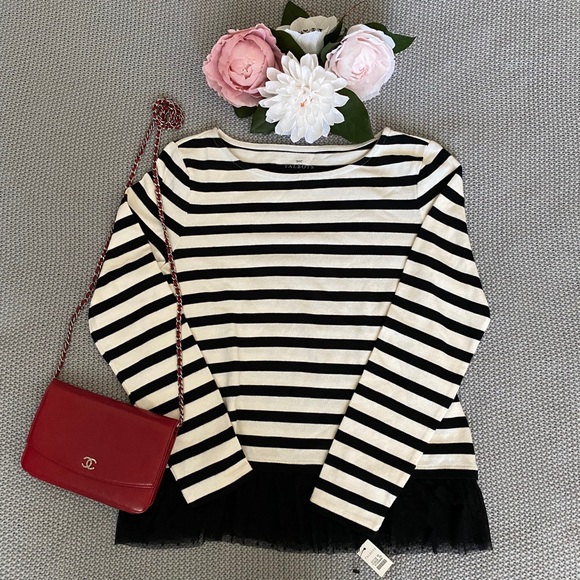 Talbots Sweaters - NWT Talbots Sweater with lace hem